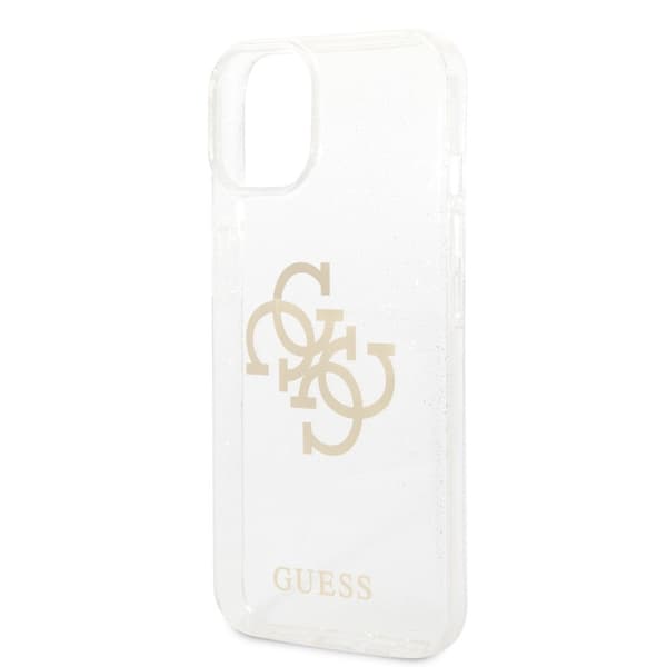 Guess iPhone 14 Skal Full Glitter Transparent