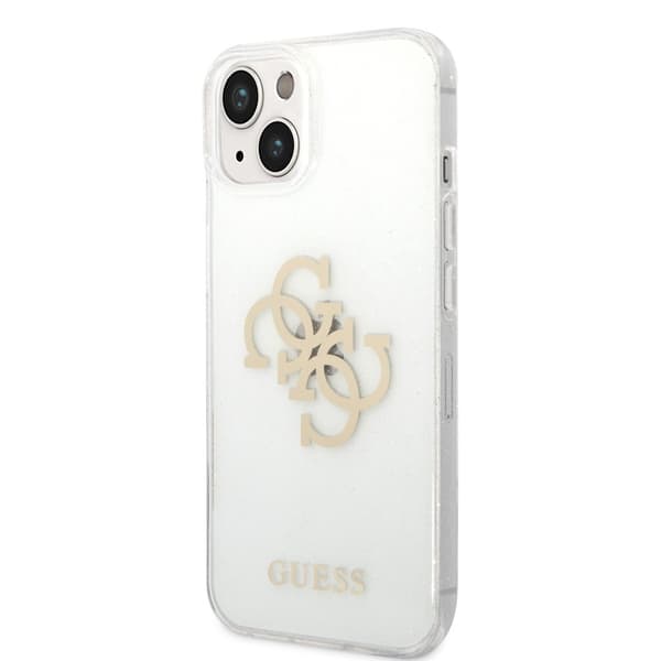 Guess iPhone 14 Skal Full Glitter Transparent
