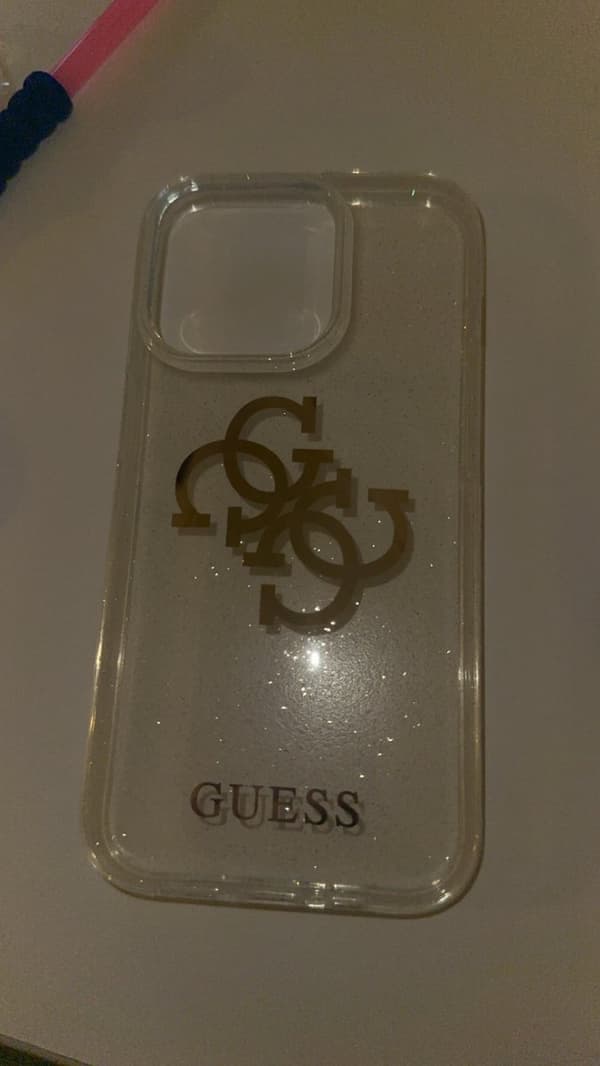 Guess iPhone 14 Pro Kuori Full Glitter Läpinäkyvä