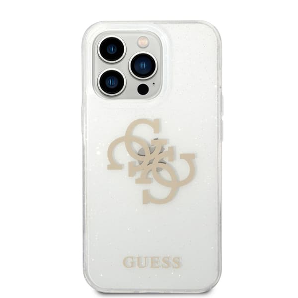 Guess iPhone 14 Pro Kuori Full Glitter Läpinäkyvä