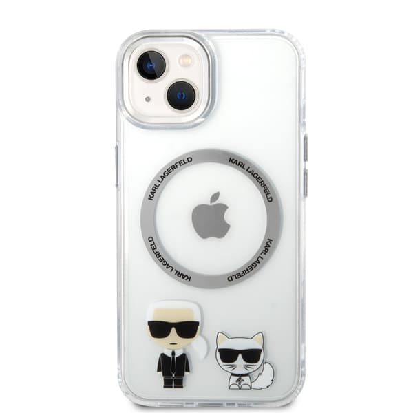 Karl Lagerfeld iPhone 14 Plus Kuori Karl & Choupette MagSafe Läpinäkyvä