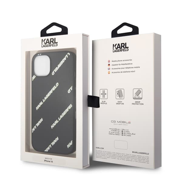 Karl Lagerfeld iPhone 14 Cover Logomania Sort
