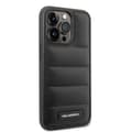 Miniatyrbillede 4 af 7: Karl Lagerfeld iPhone 14 Pro Cover Quilted Nylon Puffy Case Logo Plate Sort