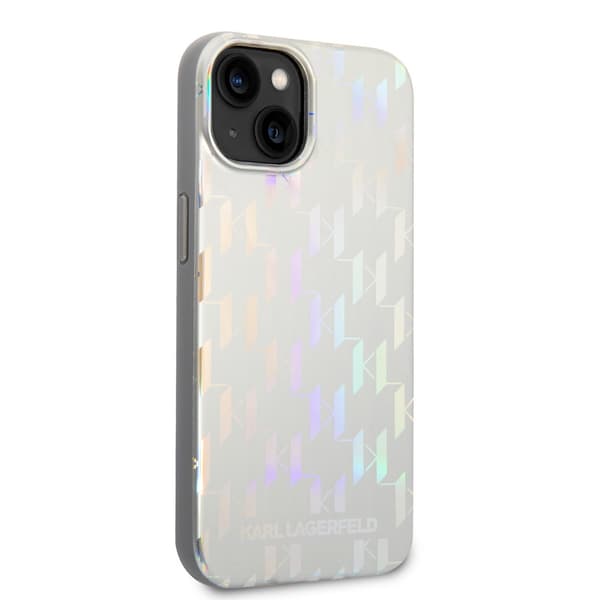 Karl Lagerfeld iPhone 14 Kuori Monogram Iridescent Hopea