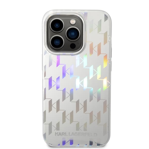 Karl Lagerfeld iPhone 14 Pro Max Kuori Monogram Iridescent Hopea