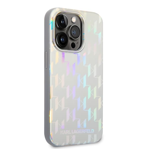 Karl Lagerfeld iPhone 14 Pro Max Kuori Monogram Iridescent Hopea
