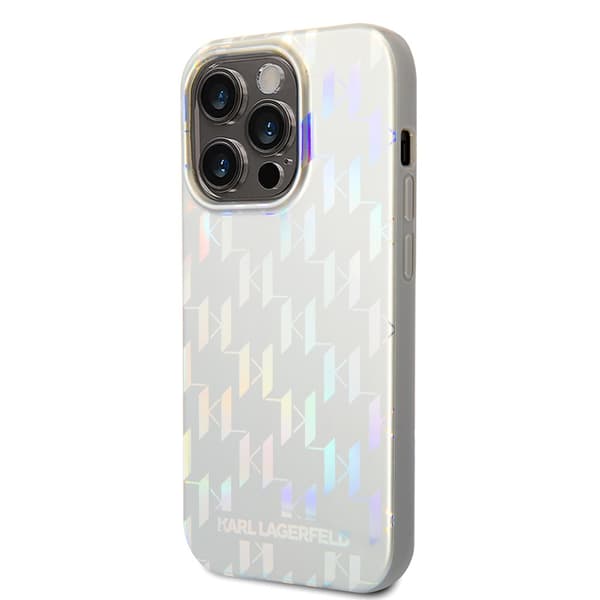 Karl Lagerfeld iPhone 14 Pro Max Kuori Monogram Iridescent Hopea