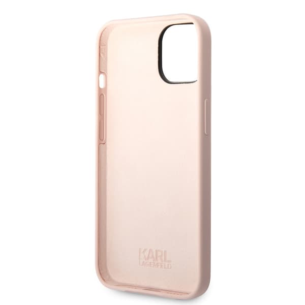 Karl Lagerfeld iPhone 14 Plus Skal Liquid Silicone Choupette Rosa