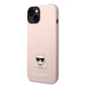Miniatyrbild 2 av 7: Karl Lagerfeld iPhone 14 Plus Skal Liquid Silicone Choupette Rosa
