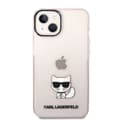 Pikkukuva 3 / 7: Karl Lagerfeld iPhone 14 Kuori Printed Choupette Läpinäkyvä Vaaleanpunainen