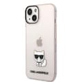 Pikkukuva 2 / 7: Karl Lagerfeld iPhone 14 Kuori Printed Choupette Läpinäkyvä Vaaleanpunainen