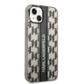 Pikkukuva 4 / 7: Karl Lagerfeld iPhone 14 Plus Kuori Monogram Vertical Stripe Musta