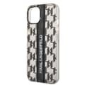 Pikkukuva 6 / 7: Karl Lagerfeld iPhone 14 Plus Kuori Monogram Vertical Stripe Musta