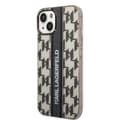 Pikkukuva 2 / 7: Karl Lagerfeld iPhone 14 Plus Kuori Monogram Vertical Stripe Musta