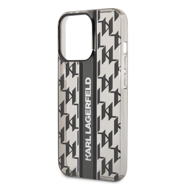 Karl Lagerfeld iPhone 14 Pro Skal Monogram Vertical Stripe Svart