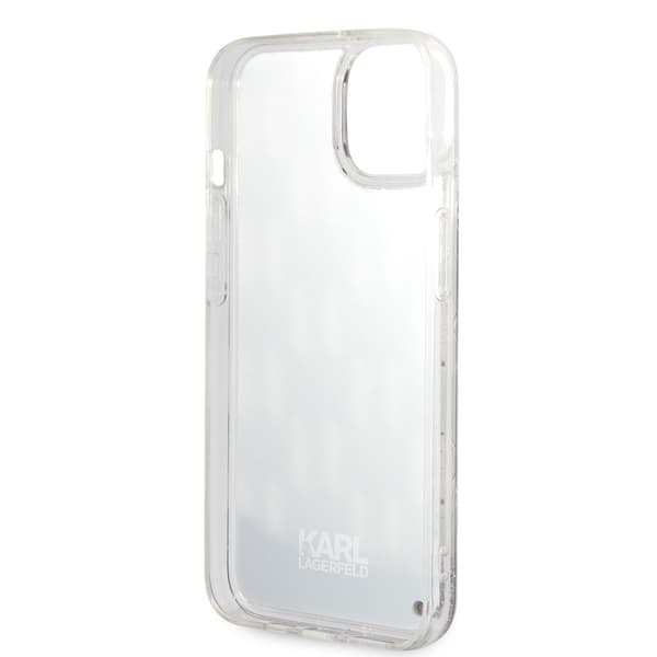 Karl Lagerfeld iPhone 14 Plus Cover Liquid Glitter Monogram Sort