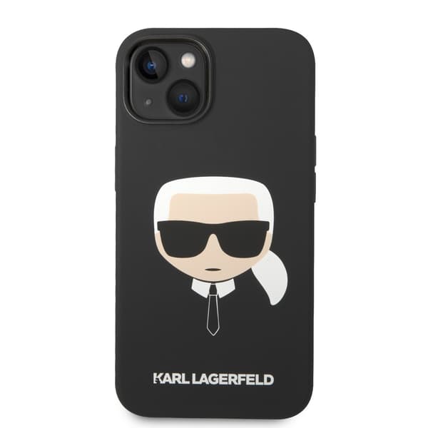 Karl Lagerfeld iPhone 14 Plus Cover Liquid Silicone Karl Sort