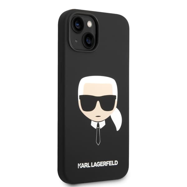 Karl Lagerfeld iPhone 14 Plus Cover Liquid Silicone Karl Sort