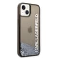 Miniatyrbild 4 av 7: Karl Lagerfeld iPhone 14 Skal Liquid Glitter Translucent Svart