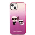 Pikkukuva 3 / 8: Karl Lagerfeld iPhone 14 Plus Kuori Karl & Choupette Gradient Vaaleanpunainen