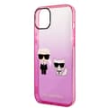 Pikkukuva 6 / 8: Karl Lagerfeld iPhone 14 Plus Kuori Karl & Choupette Gradient Vaaleanpunainen