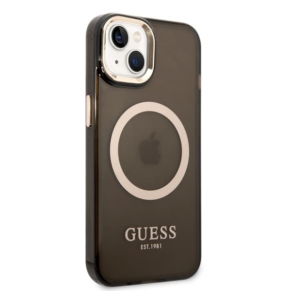 Guess iPhone 14 Skal Translucent MagSafe Svart