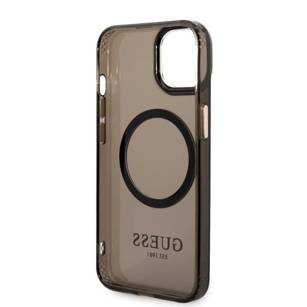 Guess iPhone 14 Skal Translucent MagSafe Svart