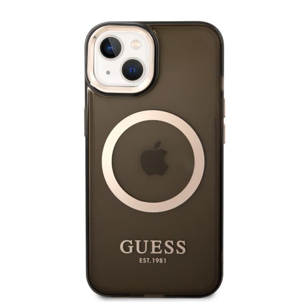 Guess iPhone 14 Plus Cover Translucent MagSafe Sort