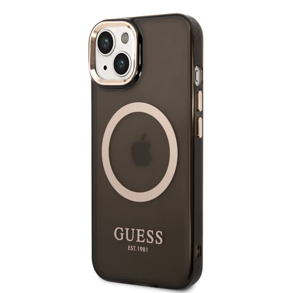Guess iPhone 14 Plus Cover Translucent MagSafe Sort