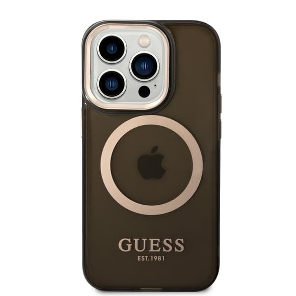 Guess iPhone 14 Pro Skal Translucent MagSafe Svart