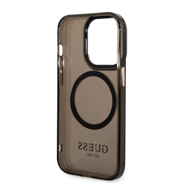 Guess iPhone 14 Pro Skal Translucent MagSafe Svart