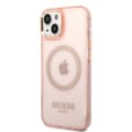 Pikkukuva 2 / 7: Guess iPhone 14 Plus Kuori Translucent MagSafe Vaaleanpunainen