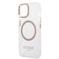 Pikkukuva 6 / 7: Guess iPhone 14 Plus Kuori Transparent MagSafe Kulta Läpinäkyvä