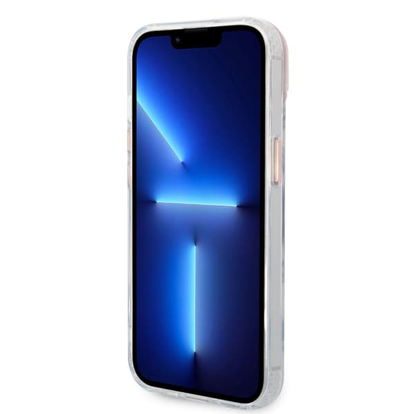 Guess iPhone 14 Cover Transparent MagSafe Lyserød Transparent