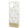 Miniatyrbild 6 av 7: Guess iPhone 14 Plus Skal Bottom Stripe Script Logo Guld