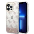 Miniatyrbillede 1 af 7: Guess iPhone 14 Pro Cover Bottom Stripe Script Logo Lyserød