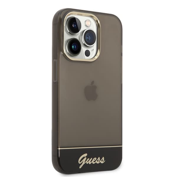 Guess iPhone 14 Pro Kuori Translucent Musta