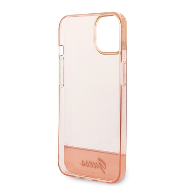 Guess iPhone 14 Skal Translucent Rosa