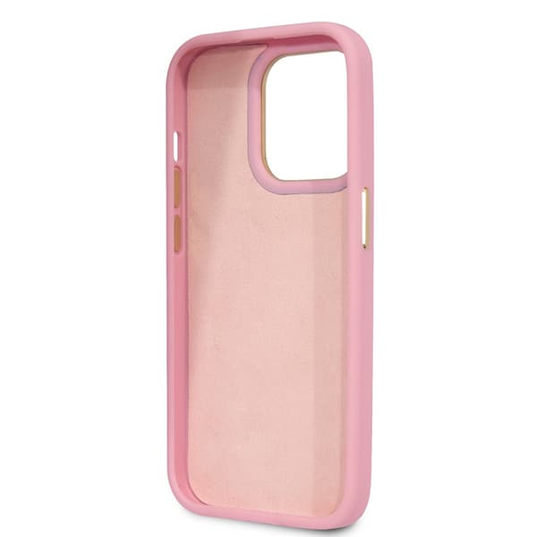 Guess iPhone 14 Pro Kuori Croco Vaaleanpunainen