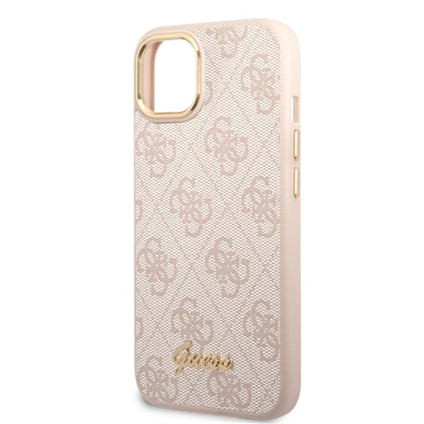 Guess iPhone 14 Plus Cover 4G Logo Lyserød