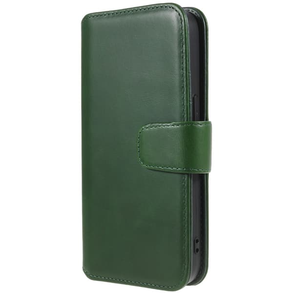Nordic Covers iPhone 14 Pro Etui Essential Leather Juniper Green