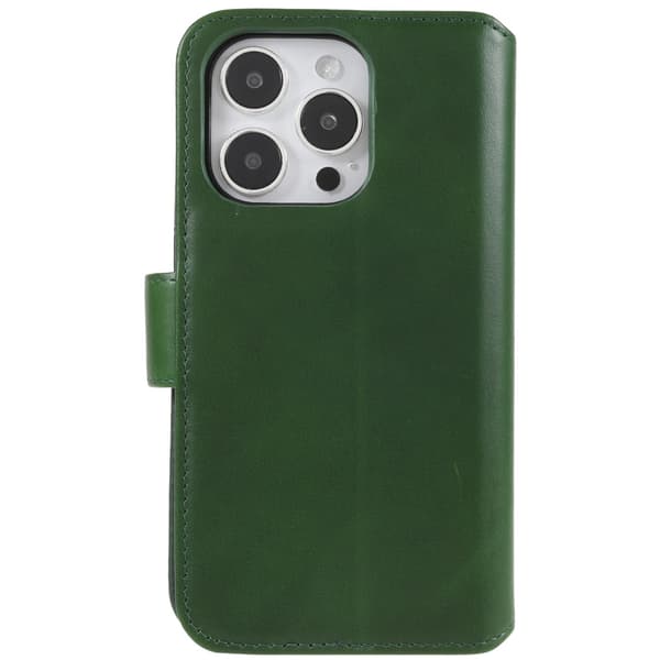 Nordic Covers iPhone 14 Pro Etui Essential Leather Juniper Green