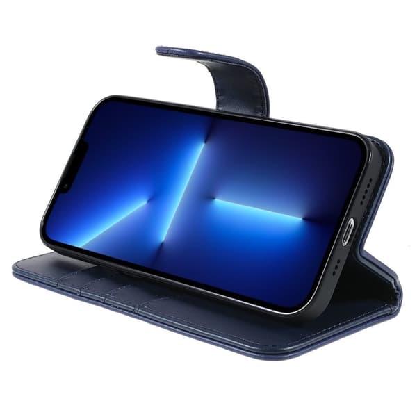 Nordic Covers iPhone 14 Pro Kotelo Essential Leather Heron Blue