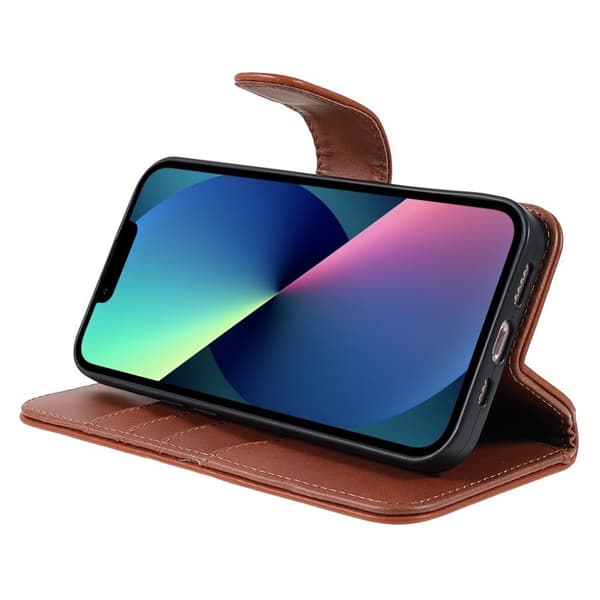 Nordic Covers iPhone 14 Plus Kotelo Essential Leather Maple Brown