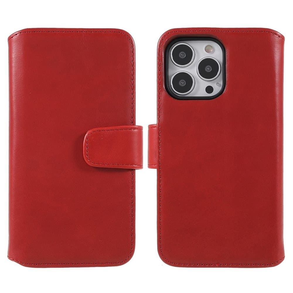 Nordic Covers iPhone 14 Pro Max Fodral Essential Leather Poppy Red