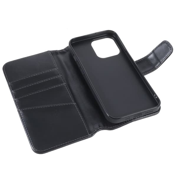 Nordic Covers iPhone 14 Pro Max Kotelo Essential Leather Raven Black