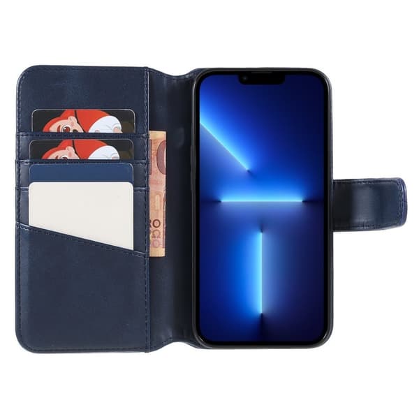 Nordic Covers iPhone 14 Pro Max Etui Essential Leather Heron Blue