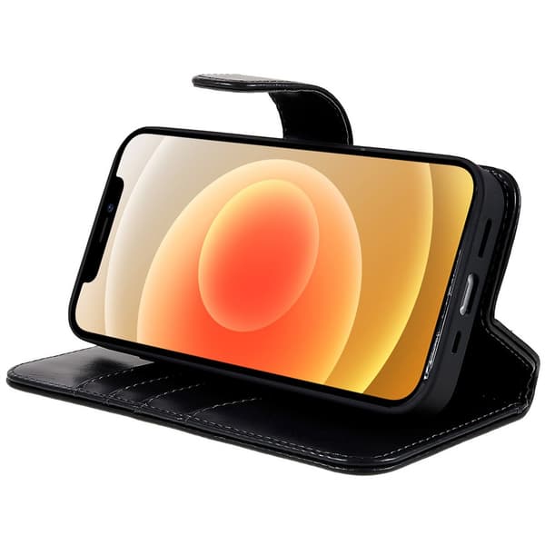 Nordic Covers iPhone 12/iPhone 12 Pro Kotelo MagLeather Raven Black
