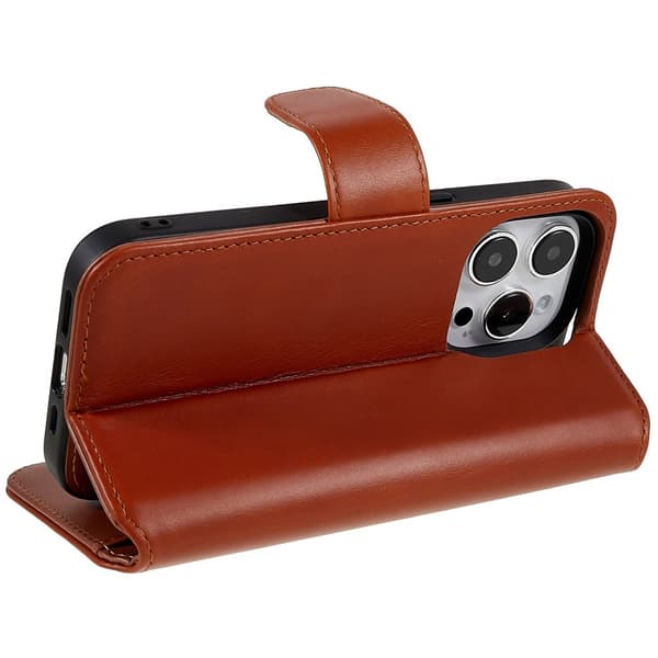Nordic Covers iPhone 14 Pro Fodral MagLeather Maple Brown