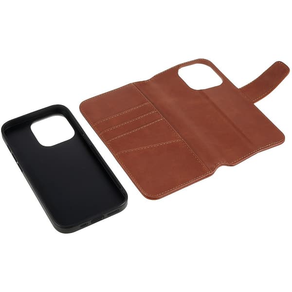 Nordic Covers iPhone 14 Pro Fodral MagLeather Maple Brown
